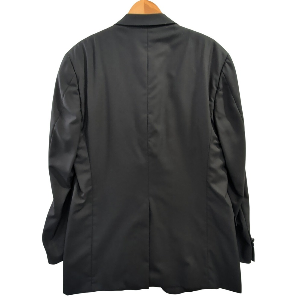 Hickey Freeman 2 Piece Tuxedo Mens 44L Black Wool 36x32 Formal Wedding Event - Picture 3 of 13